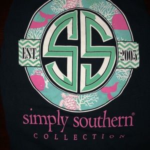 Simply Southern Navy Blue Shirt